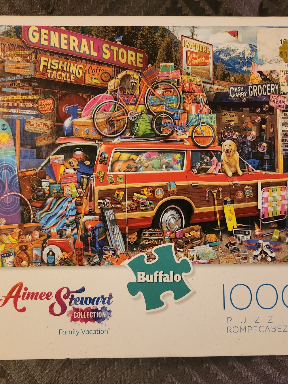 Aimee Stewart Family Vacation 1000-Piece Jigsaw Puzzle - Multicolor COMPLETE !